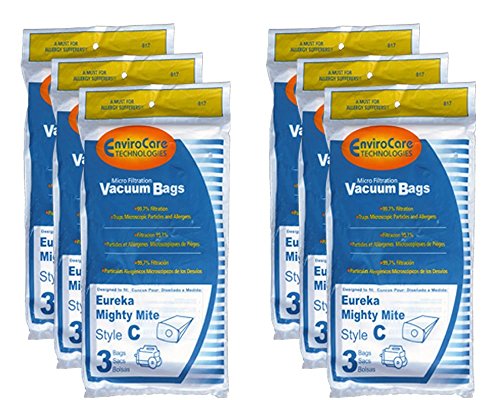 Sac aspirateur Eureka type C Mighty Mite EnviroCare pour stopper la poussière fine et les allergies