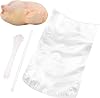 Poultry Shrink Wrap Bags,10x16 Inches 30 Pcs Clear Poultry Heat Shrink Bags Freezer With Zip Ties, Silicone Straw for Chickens, Rabbits