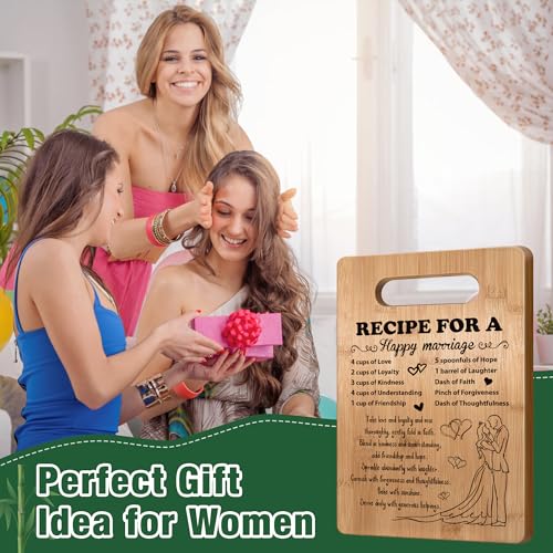 Wedding Gift for Couple 2026, Bridal Shower Gifts for Bride and Groom Engagement, Happy Marriage Cutting Board, Gifts for Wedding Shower, Newlywed Mr and Mrs Gifts Bride to Be Gifts - Image 7