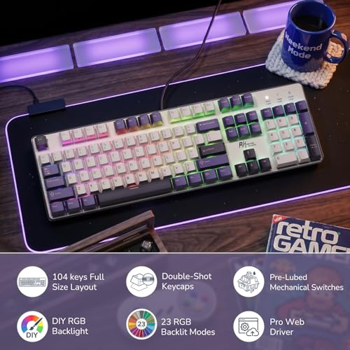 Teclado Mecánico RK920 Full Size Conectividad Cableada miniatura 2