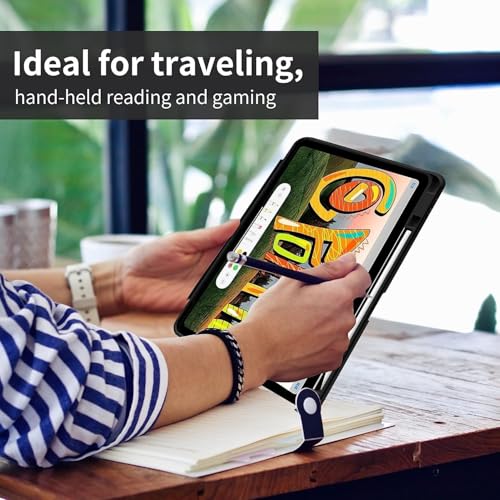 Image of ProElite Cover for Xiaomi Mi Pad 8 /Pad 8 Pro 11.2 inch case Cover, Transparent Flip Case for Mi Pad 8 /Pad 8 Pro 11.2 inch with Pen Holder (Supports Auto Sleep Wake Function), Lavender