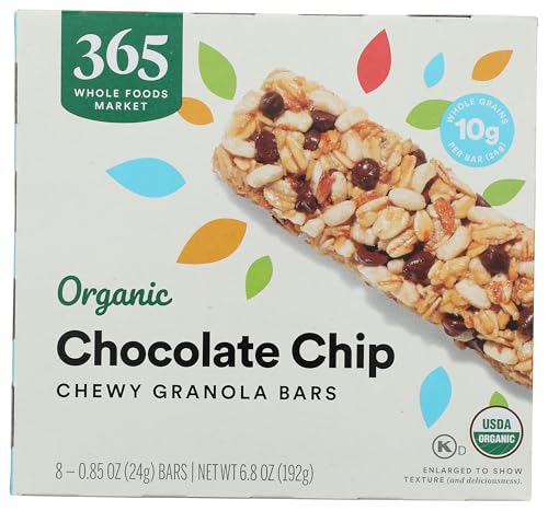 Image of 365 by Whole Foods Market, Organic Chocolate Chip Chewy Granola Bars, 8 Count