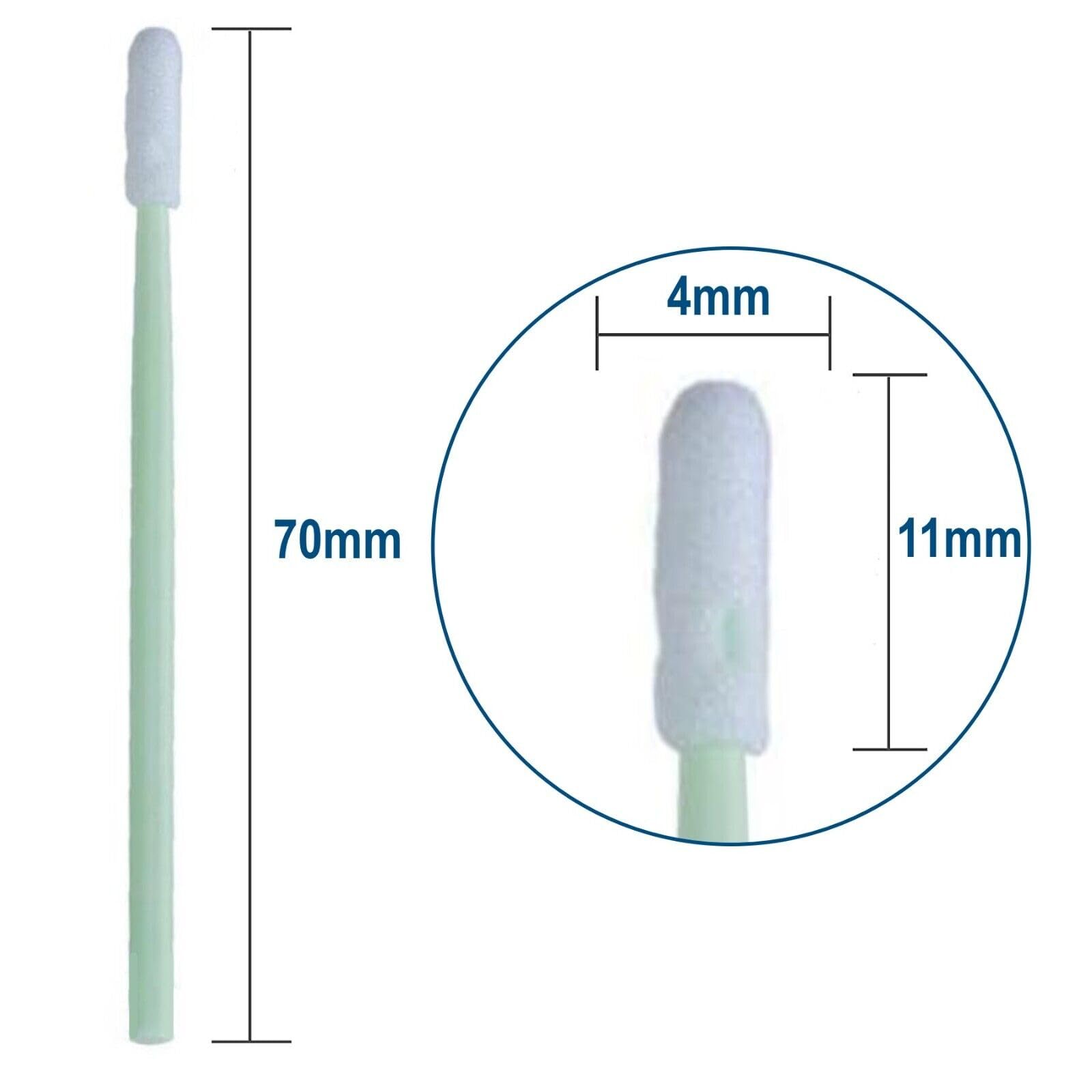 Juego de toallitas limpiadoras de espuma de alta calidad, perfectas para zonas sensibles, para el cuidado y la limpieza, electrónica y médica, todas las formas/longitudes por 100 unidades,