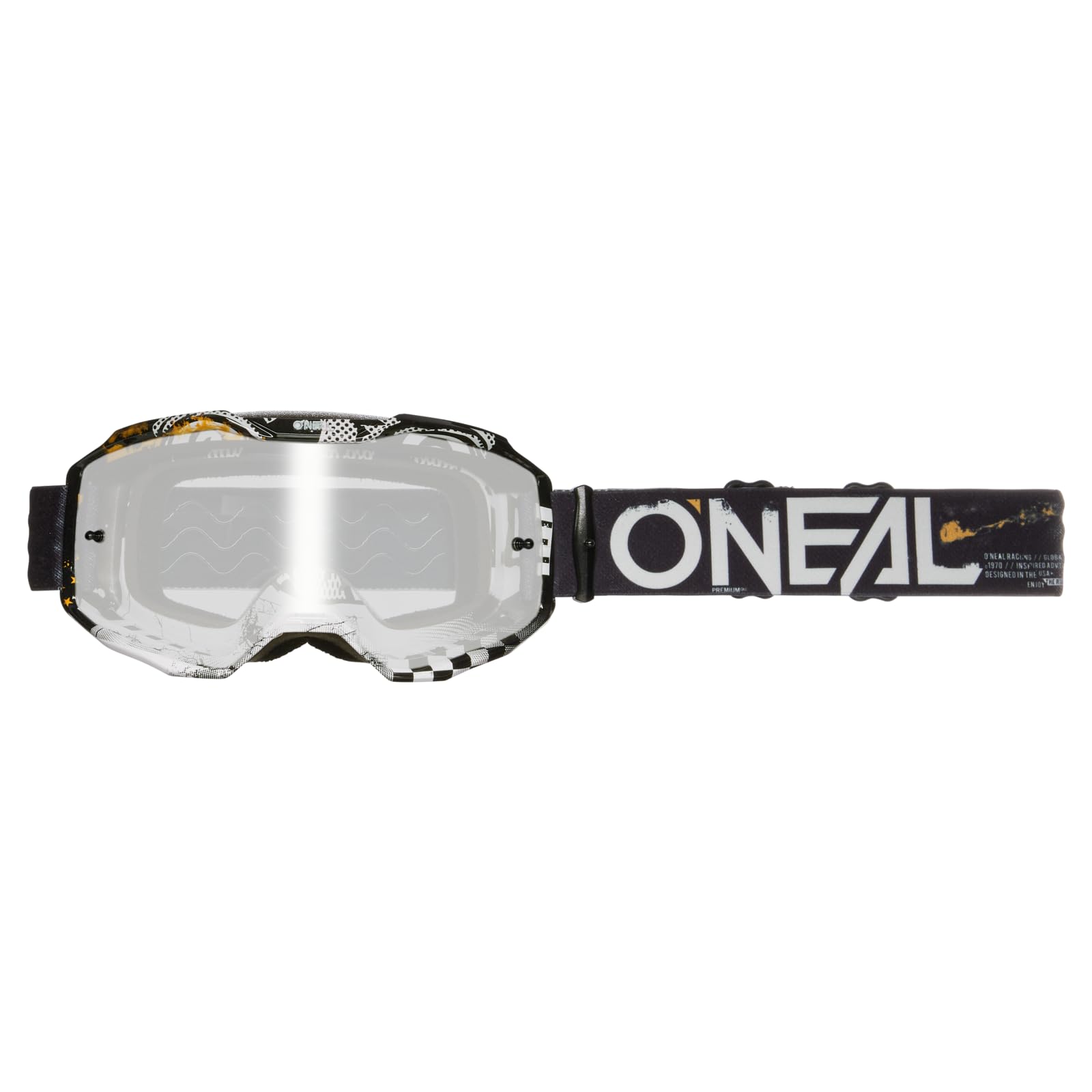 O'NEAL | Lunettes de vélo et de motocross | MX MTB DH FR Downhill Freeride | Verre anti-rayures avec traitement anti-buée, protection 100% UV | B-10 Solid V.24 Goggle | Unisexe