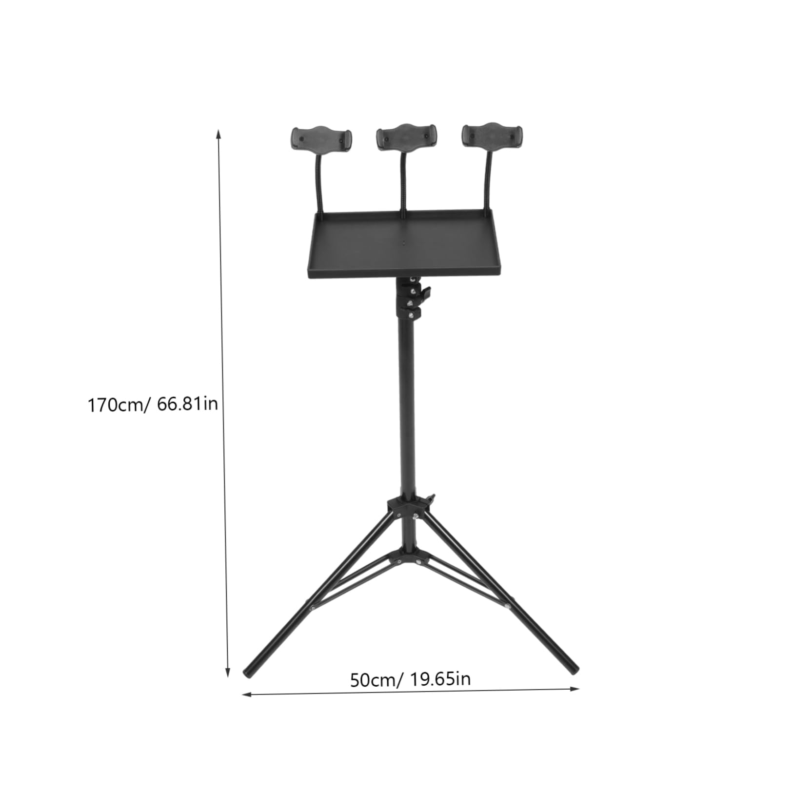 HEMOTON Adjustable Projector Tripod Stand Phone Holder Live Broadcast Bracket for Sound Cards Stable Support