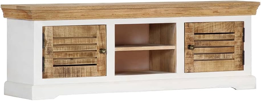 TV Cabinet,TV Stand,TV Console,TV Table,Media Console Entertainment Center,Media Storage Television Console,for TVs up to 50 Inch,46.5"x11.8"x15.7" Solid Mango Wood
