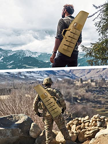 Dentoyou Soft-Rifle-Case Scoped-Range Gun-Bag Shooting-Storage - With 5 Pouches Heavy Duty Rifle Bag For Hunting Sports Transpo Khaki 42 Inch #TOP5