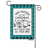 Moslion Camping Garden Flag 12.5x18 Inch...