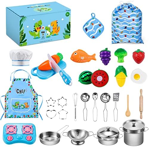 lenbest Set Cucina Giocattolo per Bambini – Cucina Legno per Bambini | Pentole e Padelle in Acciaio Inossidabile | Grembiule – Pentole Giocattolo per Bambini – Regalo Bambina Ragazzo Ragazza lenbest Set Cucina Giocattolo per Bambini – Cucina Legno per Bambini | Pentole e Padelle in Acciaio Inossidabile | Grembiule – Pentole Giocattolo per Bambini – Regalo Bambina Ragazzo Ragazza