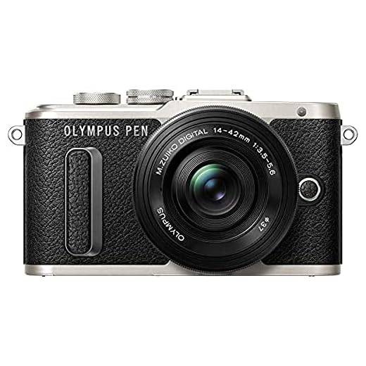 Olympus Pen E-PL8 - Cámara Evil de 16 MP (Pantalla táctil abatible de 3", estabilizador, vídeo FullHD, WiFi), Color Negro - Kit con Cuerpo y Objetivo M.Zuiko Digital 14 ‑ 42 mm EZ Pancake
