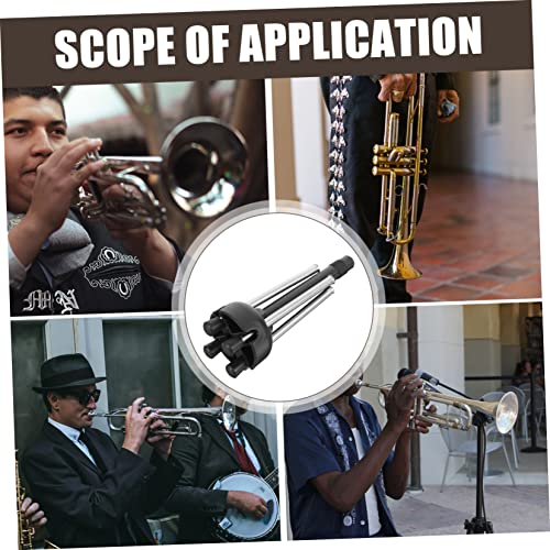 BESPORTBLE Folding Flute Stand and Clarinet Rack Portable Wind Instrument Holder Detachable Peg for Oboe Adjustable Height Compact Design for Travel and Home Use - Thumbnail 4