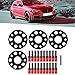 Torvex Wheel Spacers, Hub-Centric Rim Spacers and 15mm 20mm Spacer Kit Compatible with Mercedes-Benz C-Class W203 C230 C240 C320 C32 2002-2007, Red Wheel Alignment Adapters