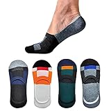 FATON Unisex Cotton Footie Shoe Liner Socks/Loafer Socks Non-Slip Low Cut Ankle Socks With Anti Slip Silicon Grip Combo (8), Assorted