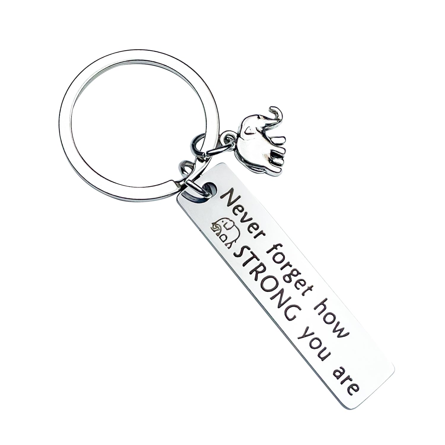 Elephant Gifts For Women Friends Small Inspirational Elephant Keychain Encouragement Gifts For Women Birthday Uplifting Gift Jewelry Christmas Gift Ideas