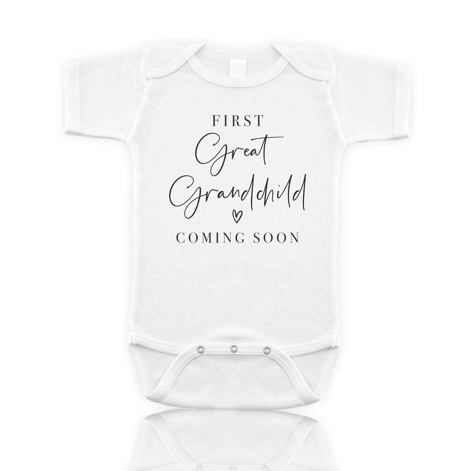 Muiltvoe Pregnancy Announcement Onesie Bodysuit, Baby Reveal Vest First Great Grandchild Coming Soon, Newborn Announcement Short Sleeved, Baby Cloth Gifts Ideas For Dad Or Grandparents