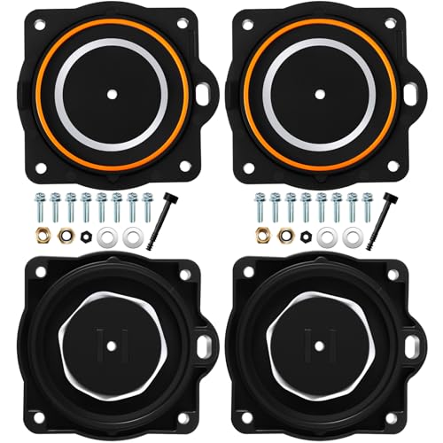 Gisafai 2 Sets Air Pump Rebuild Kit Compatible with Hi blow HP-60/ HP-80 Aerators Includes 4 Diaphragms Screws and Safety Pins
