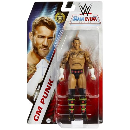 (Chase Variant - Pink & Green) CM Punk - WWE Main Event 150 Toy Wrestling Action Figure