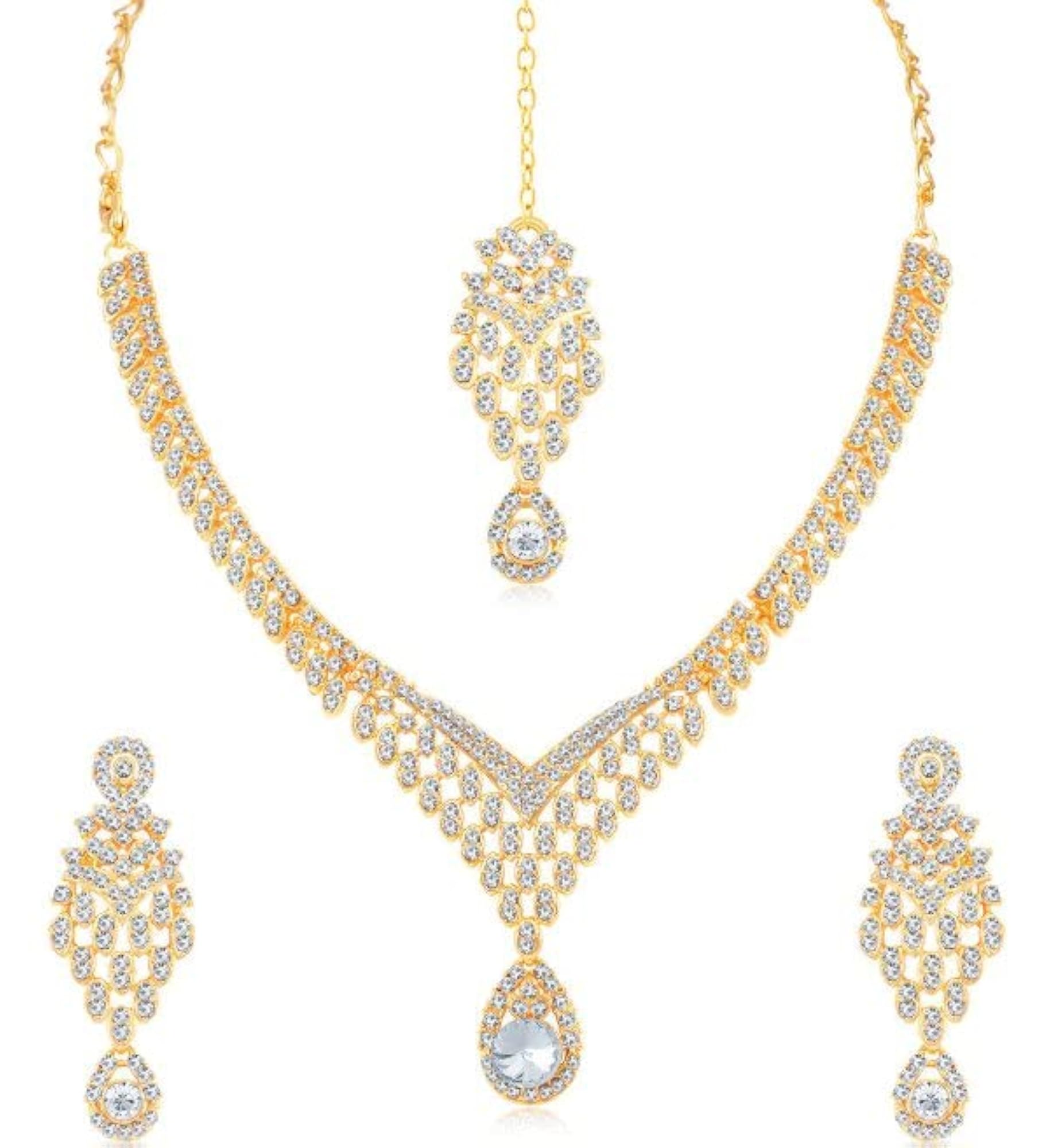 Plated Combo Necklace Set (CBNS104224)