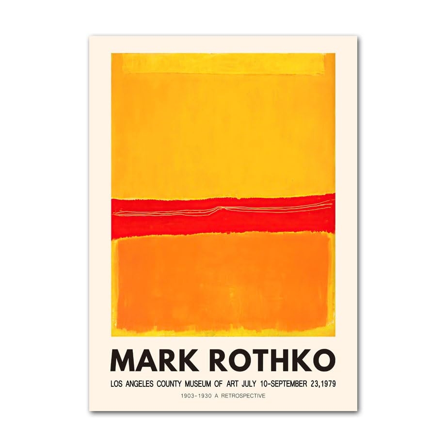 Amazon.co.jp: 有名なマーク・ロスコのポスターと版画展の壁の芸術の