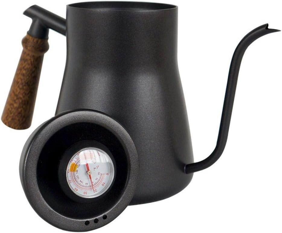 Coffee Maker Press Coffee Maker With 304 Stainless Steel Coffee Filter Hand Pot Coffee Hand Pot Slender Long Mouth Pot-Black 850Ml