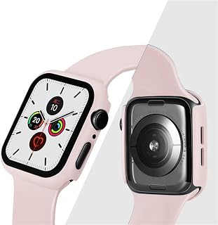 fonefunshop for Apple Watch Series 5 4 44mm - Full Cover/Screen Protector - Pink Sand