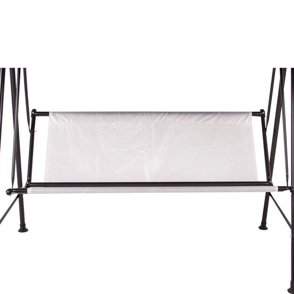 PATIO Tora 3-osobowa huśtawka ogrodowa Hollywood 138 cm, huśtawka ogrodowa, poduszka na oparcie, poduszka do siedzenia z dachem chroniącym przed słońcem, wzór roślinny, kolor biały, niebieski, żółty