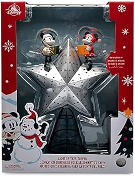 Disney Mickey & Minnie Mouse Christmas Tree Topper - Multi-Colour