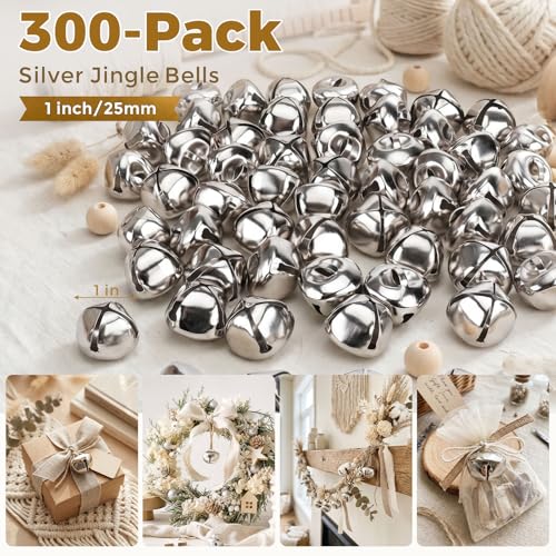 MCPINKY 300PCS Jingle Bells Bulk, 1 Inch Craft Bells for DIY Crafting by MCPINKY - Image 2