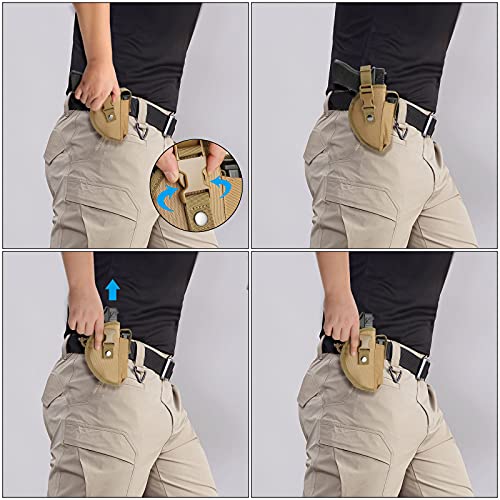 Frtkk Concealed Carry Holsters For Pistols 9Mm 380, Universal Holster With Mag For Man/Woman Right Hand And Left, Fits S&W M&P Shield Glock 17 26 27 42 43, Similar Handguns #TOP4