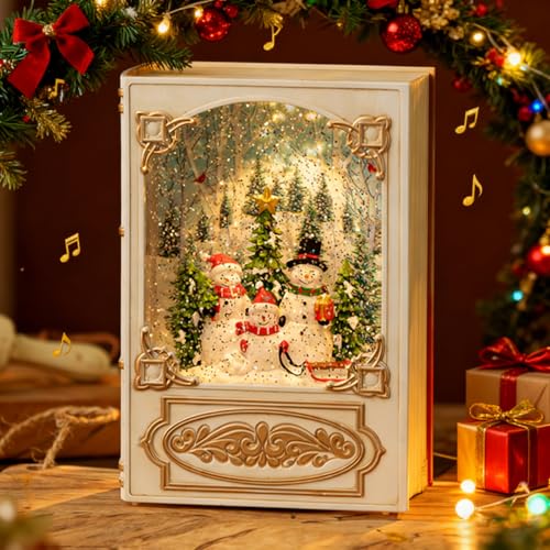 Bekftanm クリスマスツリースノードーム オルゴール付き