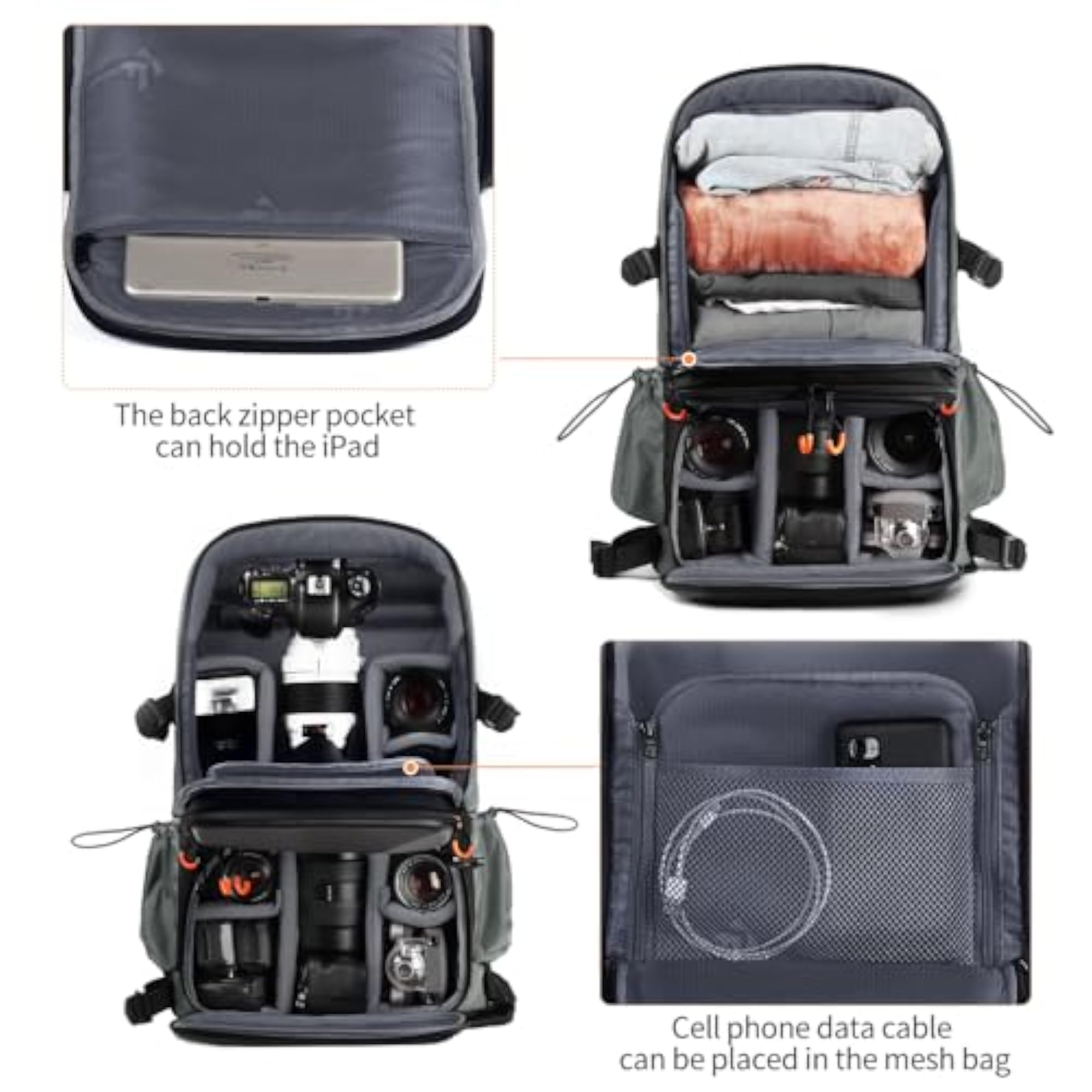 Camera Backpack, Lightweight and Durable