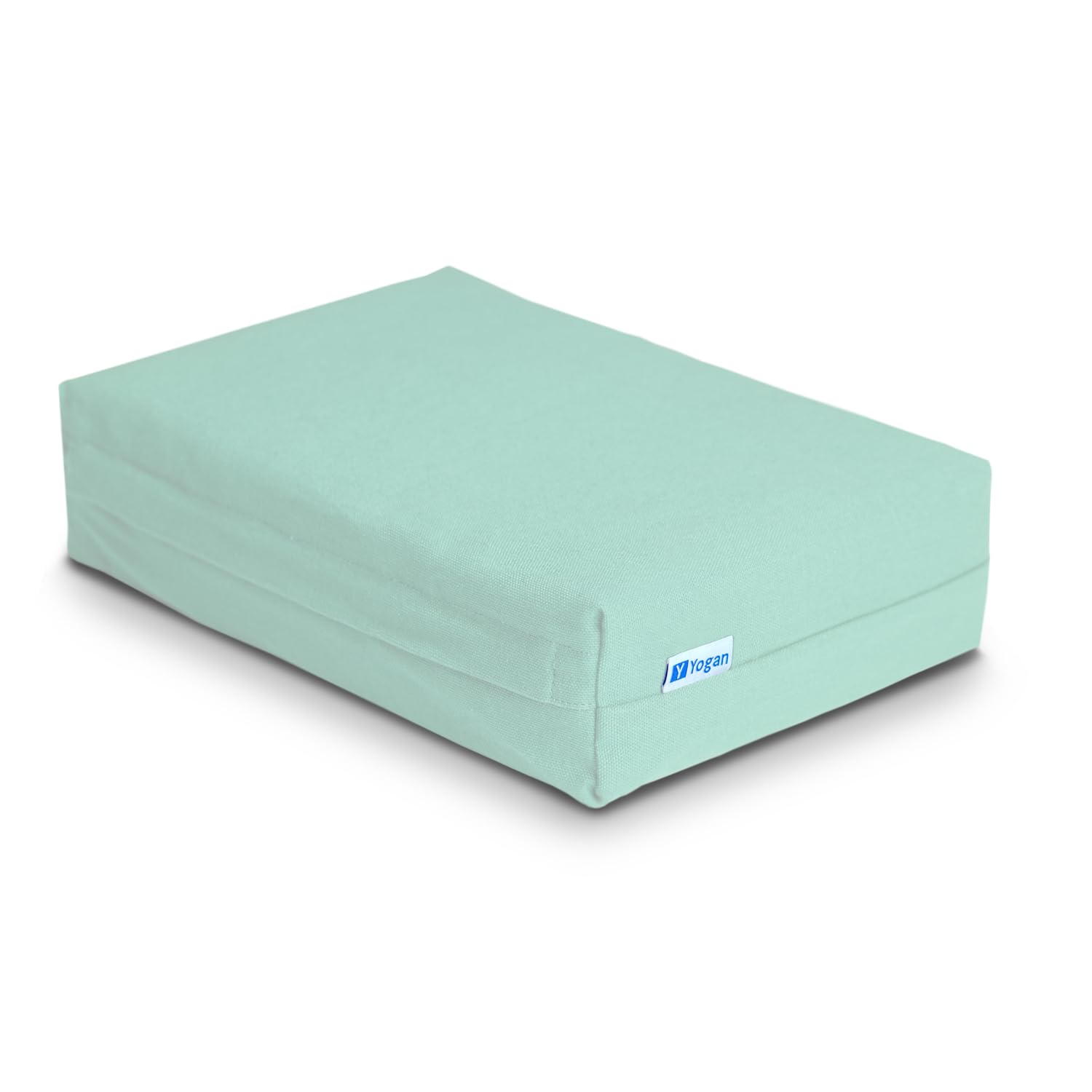 Coussin Tête Yoga/Pilates Yogan 2,5 Cm – Coton Bio Amovible, Rembourrage Fibres Recyclées – 30x20x2,5 Cm
