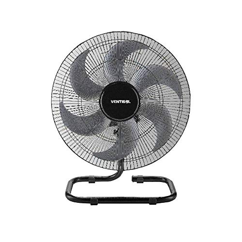 Ventisol Ventilador de Mesa Oscilante, Steel, Preto/Prata, 50cm, 220V