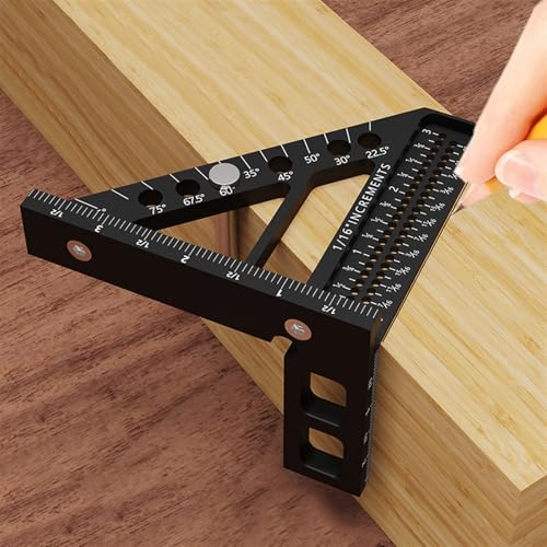 Escuadra Multiángulo 3D para Carpintería de Aleación de Aluminio miniatura 3