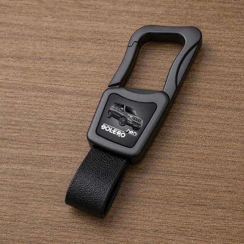 Image of Greenworld Scratch proof Fob Key Heavy Duty Keychain Compatible With New Mahin-dra Scorpio /bolero /xuv700 /xuv300 /3xo with new mahin-dra logo