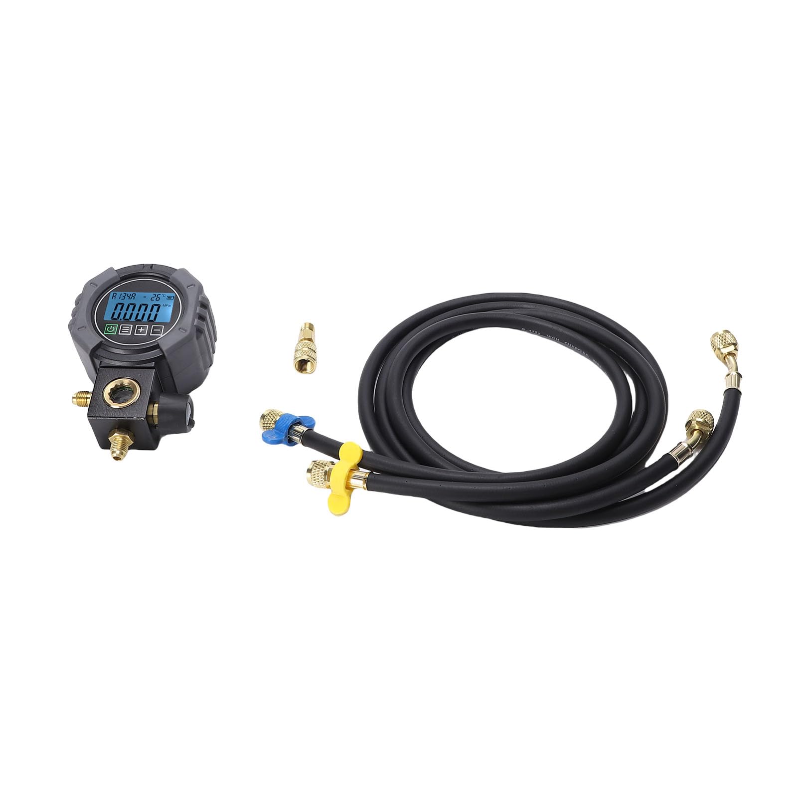 Acouto Cyfrowy Tester Rozdzielacza o Zakresie Ciśnienia 0-6000 KPa z Ekranem TFT LCD do ładowania Czynnika Chłodniczego, Odkurzania i Diagnozowania w Systemach HVAC.