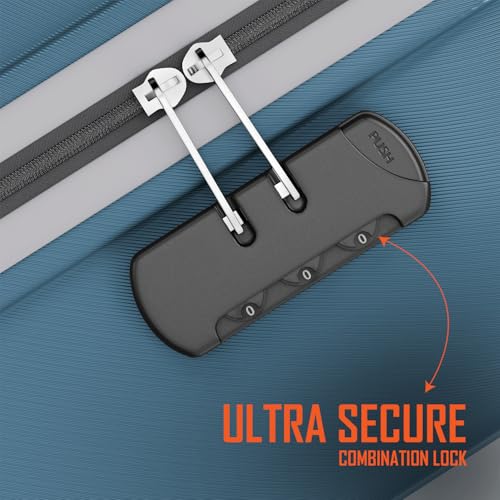 Image of Safari Genius Theo 8 Wheels Set of 2 (Cabin + Medium) Trolley Bags, Hard Case Polycarbonate, 360 Degree Wheeling Carry-on & Check-in Luggage, Suitcase for Travel, Trolley Bags for Travel, Pearl Blue