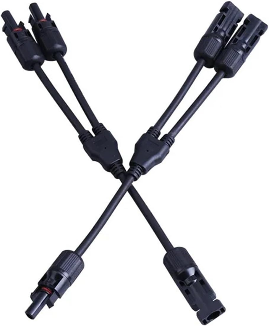 1/5/20/100 Sets Y-Type 3WAY/4WAY/5WAY Solar Photovoltaic Waterproof Male and Female Connector Parallel 1 in 2/3/4 Out Adapter(MC4-Y5-B,5 Sets)