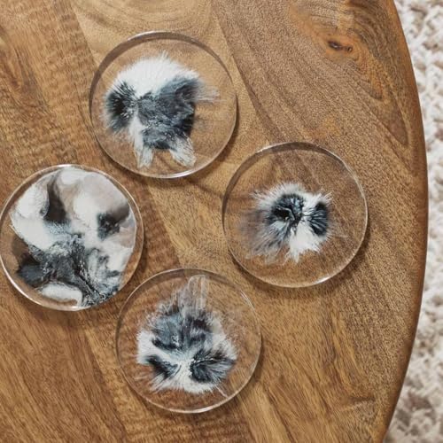 Image of R H Lifestyle Silicone Moulds - Round Resin Coaster Mould Set of 4, 4 Inch