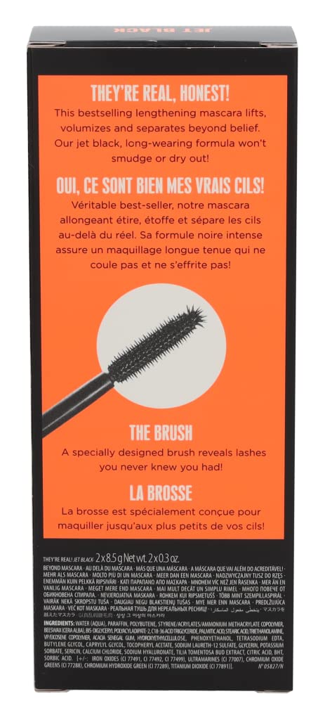 Benefit Cosmetics They're Real Beyond Mascara Duo Set Black, 0.3 Ounce (Pack of 2) - Image 4