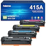 Packungsinhalt: Mit Chip kompatible hp toner 415a, hp 415a cyan, hp 415a gelb, hp 415a magenta (4er Pack)