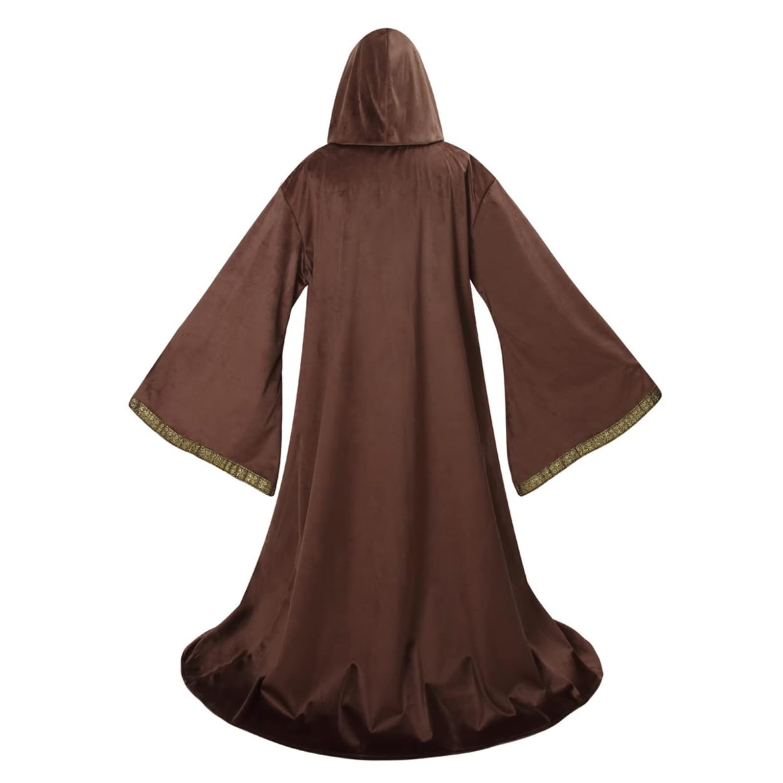 Mystic Adult Wizard Robe with Dutch Velvet,Medieval Knight Hooded Cloak - Image 3