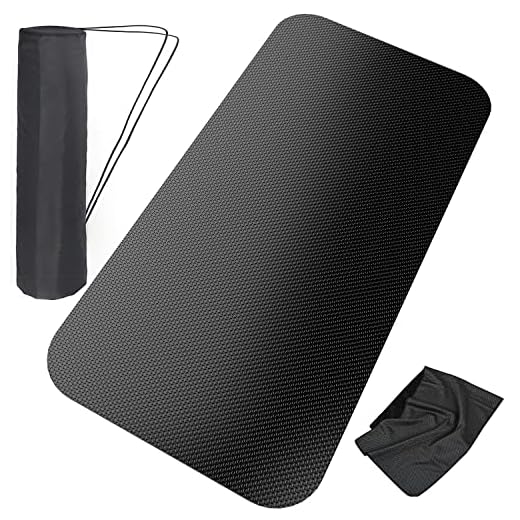 Exercise Equipment Mat - Treadmill Mat, Stationary Bike Mat, Exercise Mat, Gym Equipment Waterproof Mat, Jump Rope Mat Use On Hardwood Floors and Carpet Protection （Small - 48" X 25"）