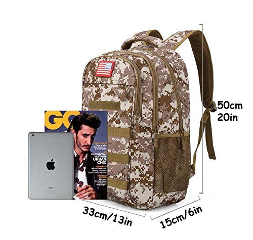Image of 4land Camo Backpack for Boys 40L Army Bookbag for Middle School Kids