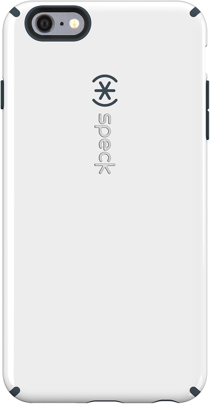 Speck Products CandyShell Case for iPhone 6 Plus/6S Plus - Retail Packaging-White/Charcoal Grey