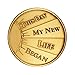 HPRS Personalized Custom Engraved This Day My New Life Began Bronze AA (Alcoholics Anonymous)-ACA-AL-ANON-NA-Sober-Sobriety-Birthday-Medallion-Chip