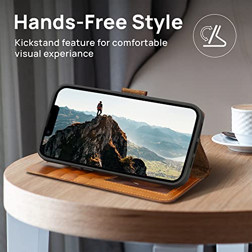 Oxa Leather 2-In-1 Wallet Case Compatible With Iphone 11 Pro | Magnetic Detachable | Shockproof | Rfid Blocking | Flip Case With Kickstand | - Rustic #TOP4