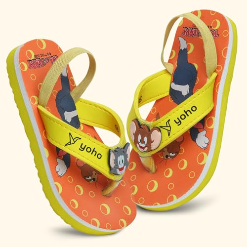 Image of YOHO Slippers for Toddlers | Comfortable and Lightweight Kids FlipFlop|WB Cartoon & Comic Characters: Batman, Superman, PPG, Tom & Jerry, Scooby Do and We Bare Bears Footwear for Girls & Boys