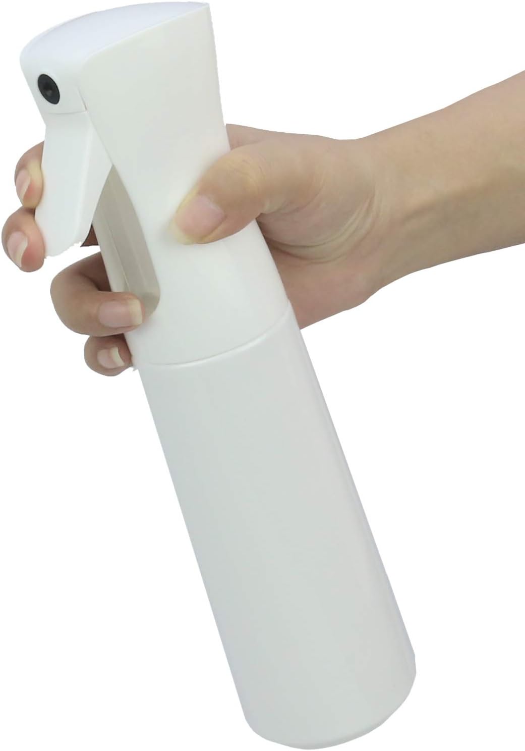 Vranky White Hair Aerosol Spray Bottle, Ultra Fine Continuos Mist Stylist Reusable 10 oz. 300ml, for Hairstyling, Watering Plants, Showering Pets