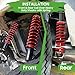 10L0L Golf Cart Shocks Absorber Front or Rear with Heavy Duty Coil Springs for EZGO Medalist TXT 1994+ Newer Gas & Electric Golf Carts, Replaces OEM# 76418-G01,70928-G01,70248-G01,70324-G01,76419-G01
